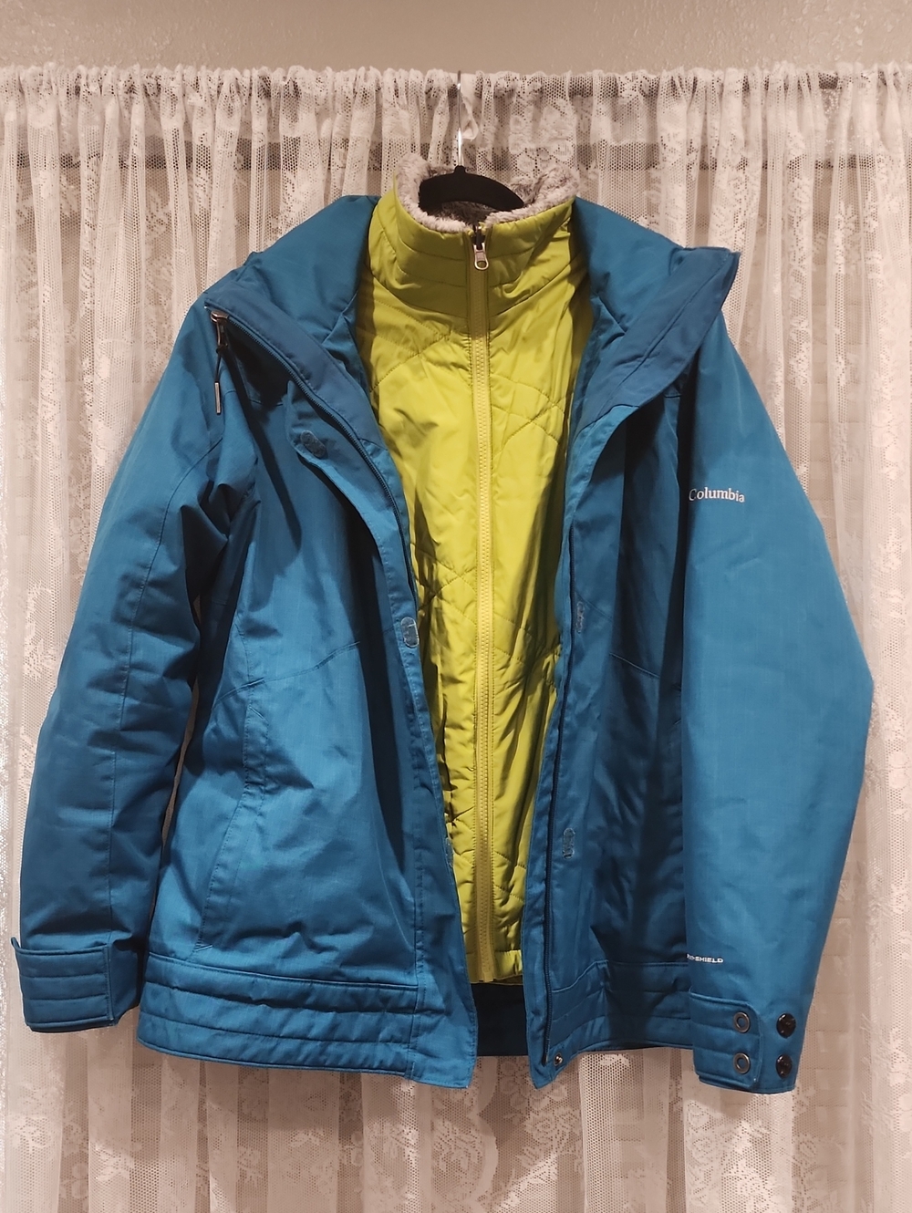 COLUMBIA "OMNI-SHIELD" 3 In 1 INTERCHANGEABLE JACKET